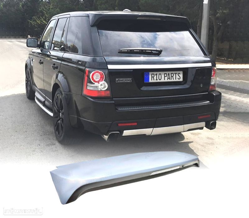 AILERON SPOILER DE TETO RANGE ROVER SPORT L320 10-12 LOOK AUTOBIOGRAPHY + TERCEIRA LUZ DE FREIO - 1