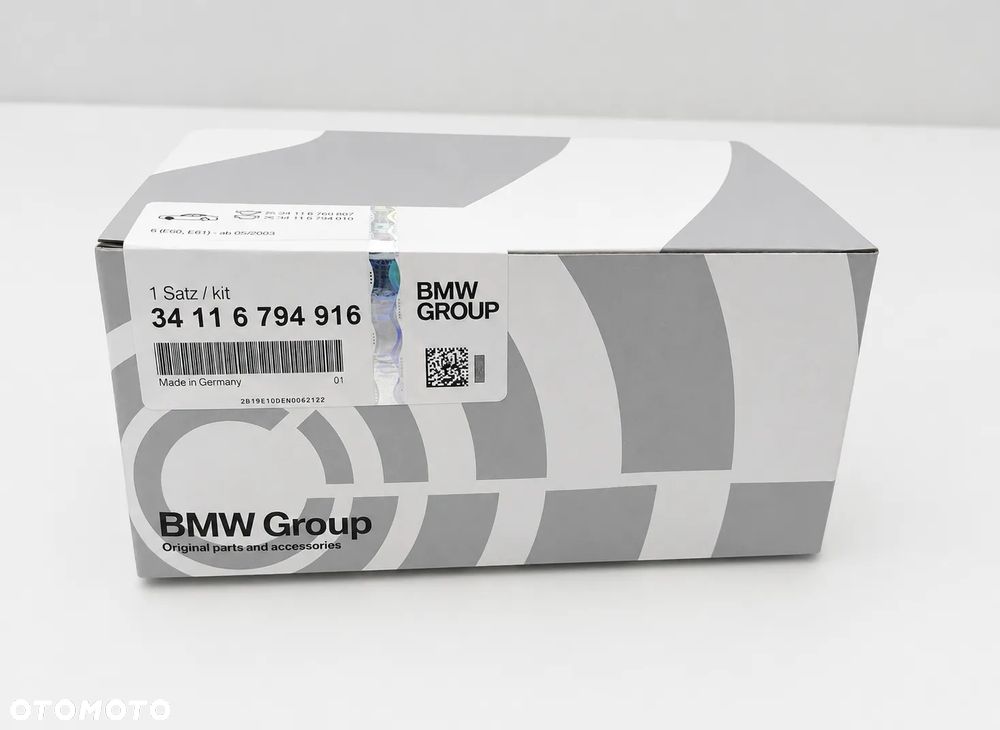 ORYGINALNE KLOCKI HAMULCOWE PRZÓD BMW 5 E60 E61 34116794916 OE - 1