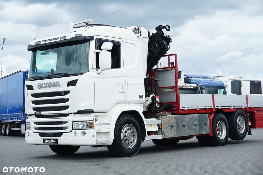 Scania G 490 / 6 X 2 / SKRZYNIOWY + HDS / HMF 3220 K7 / WYSIĘG 18,9 M - 38