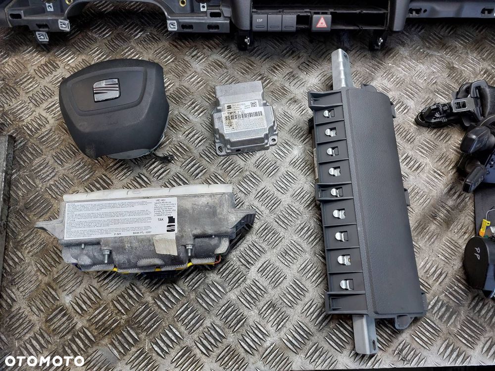 ZESTAW AIRBAG KOKPIT DESKA MODUŁ PODUSZKI PASY SEAT EXEO I 3R0880201C - 6