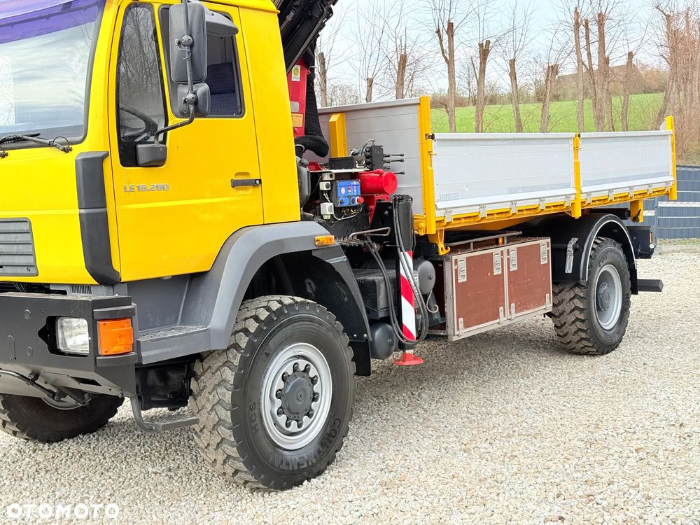 MAN * MAN LE 18.280 * HDS HMF 1560 * Kiper Wywrotka * 4x4 * Sprowadzony * Energetyka * - 6