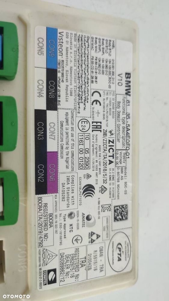 MODUŁ BSI 5A4E0F0 BMW G21 2021 EUROPA - 2