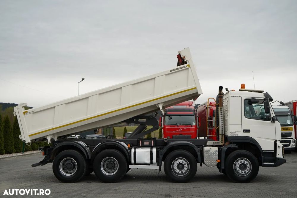 Volvo FMX 420 / 8X4 / BASCULATOR CU 2 LATE / HYDRODOLTA / HYDRODOLTAPA / BODRMATIC / MEILLER KIPPER / I-SHIFT / EURO 5 - 6