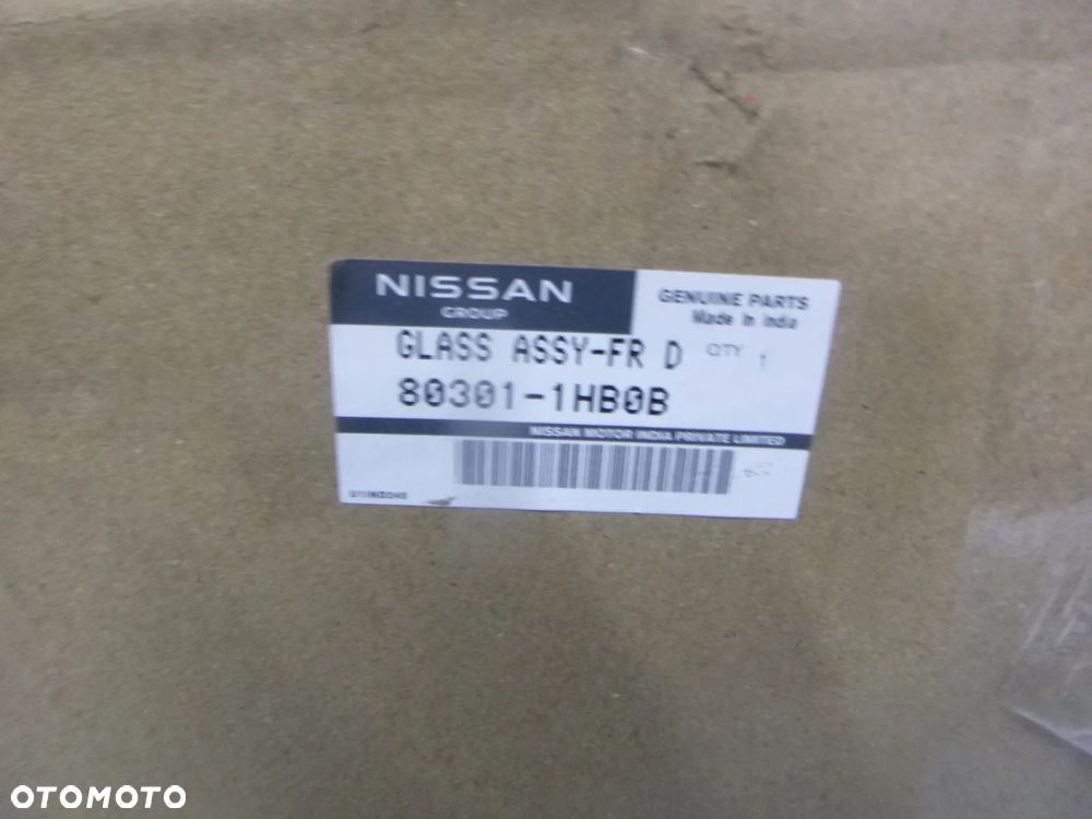 nissan micra iv  k13 szyba drzwi przód lewa nowa oe - 1