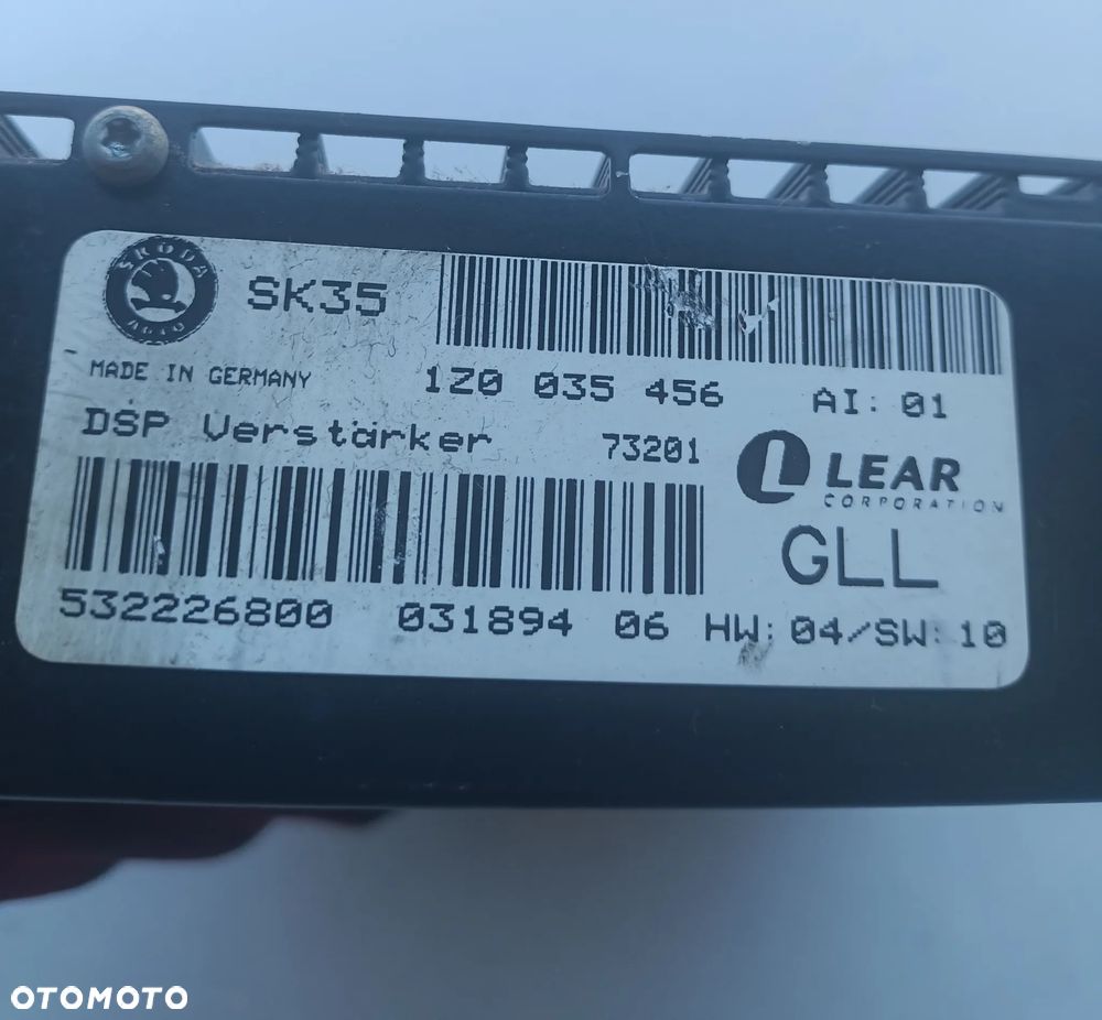 Wzmacniacz samochodowy,fabryczny- Skoda Octavia Mk2 (1Z) 1Z0035456 - 3