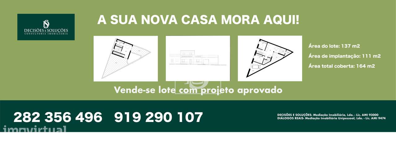 Moradia com projeto de renovação e ampliação aprovado no Parchal - Grande imagem: 2/6
