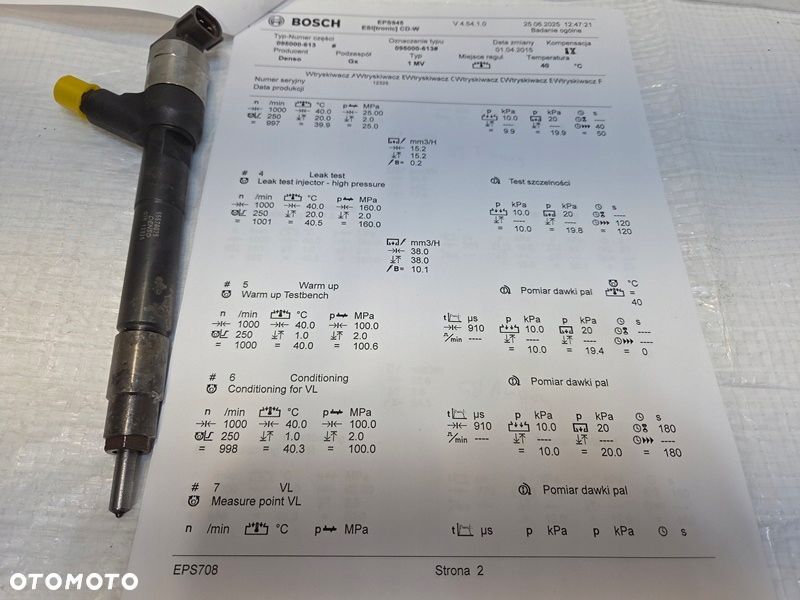 WTRYSK WTRYSKI WTRYSKIWACZE OPEL ASTRA K J MERIVA B 1.6 CDTI 55578075 - 3