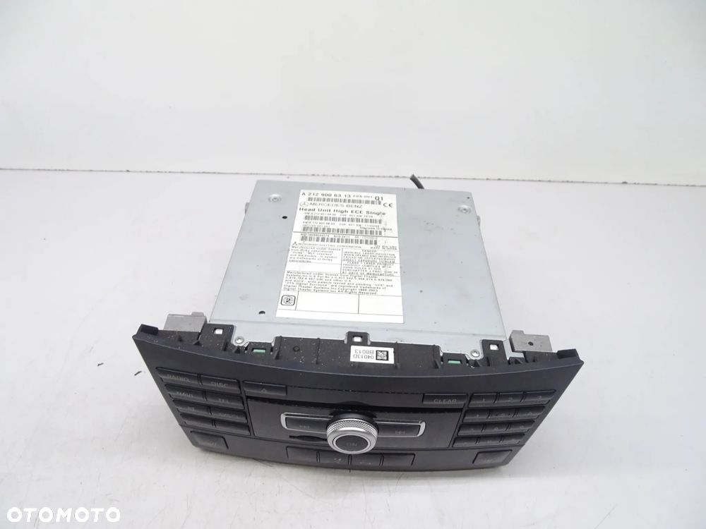 E KLASA W212 Panel Radio 2129006313 - 2