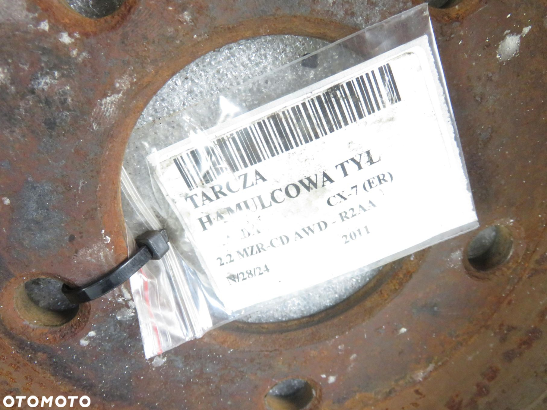 TARCZE HAMULCOWE TYŁ MAZDA CX-7 2.2 MZR-CD - 2