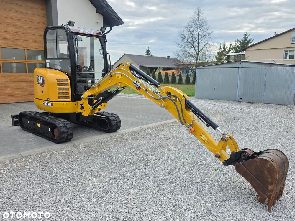 Caterpillar CAT 302.7 D CR mini koparka szybkozłącze 3 łyżki piękna serwisowana 1 wł JCB sprowadzona - 27