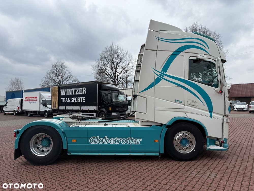 Volvo FH 500 *GLOBETROTTER* NA PODUCHACH* KLIMA POSTOJOWA* NAVI* LODÓWKA* KOŁA NOWE* XENON* HYDRAULIKA DWUOBWODOWA* OBSZYTY ŚRODEK* Z FRANCJI - 3