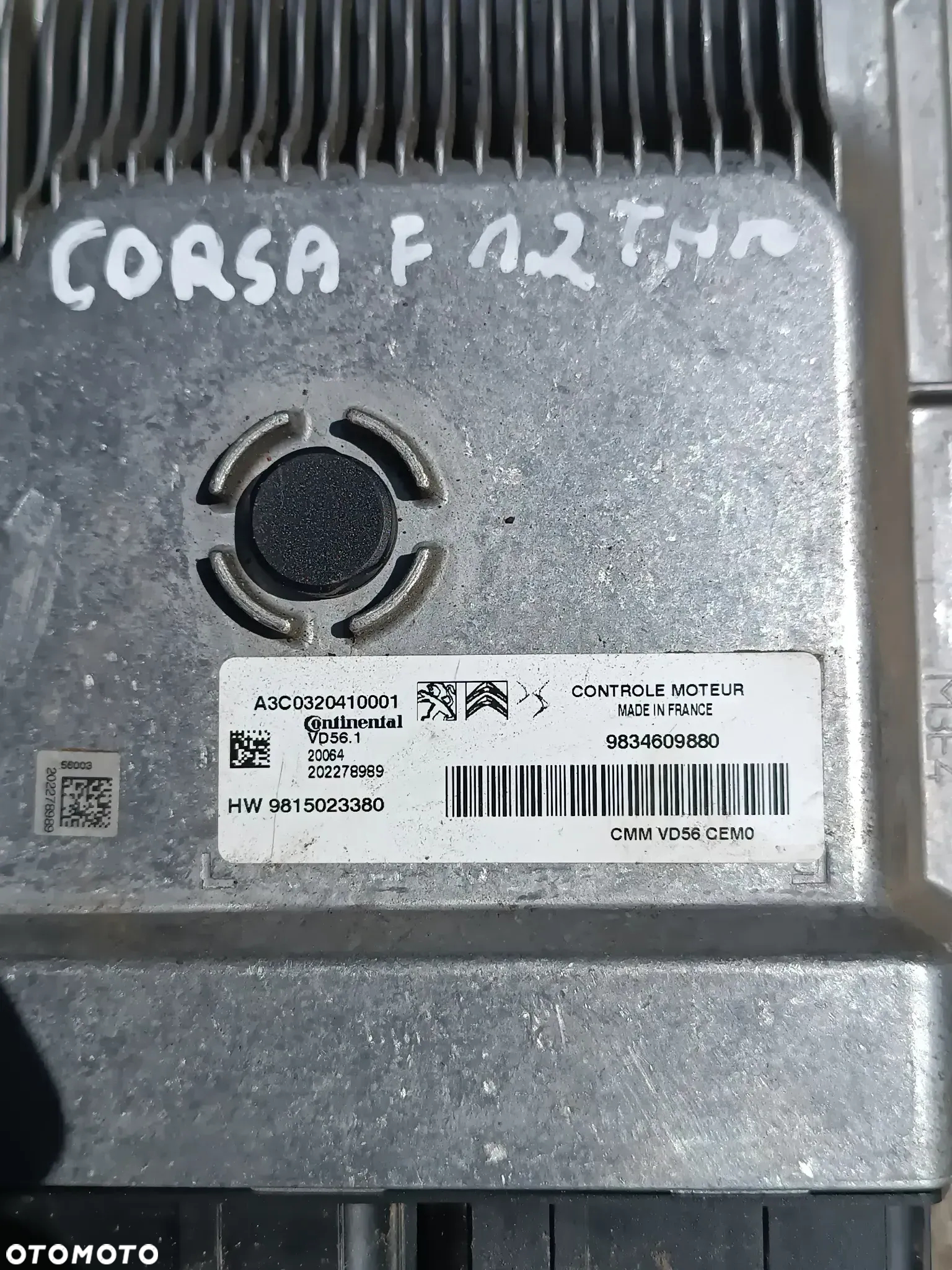 STEROWNIK SILNIKA KOMPUTER ECU 9815023380 9834609880 OPEL CORSA F, 208 II 1.2 THP - 2