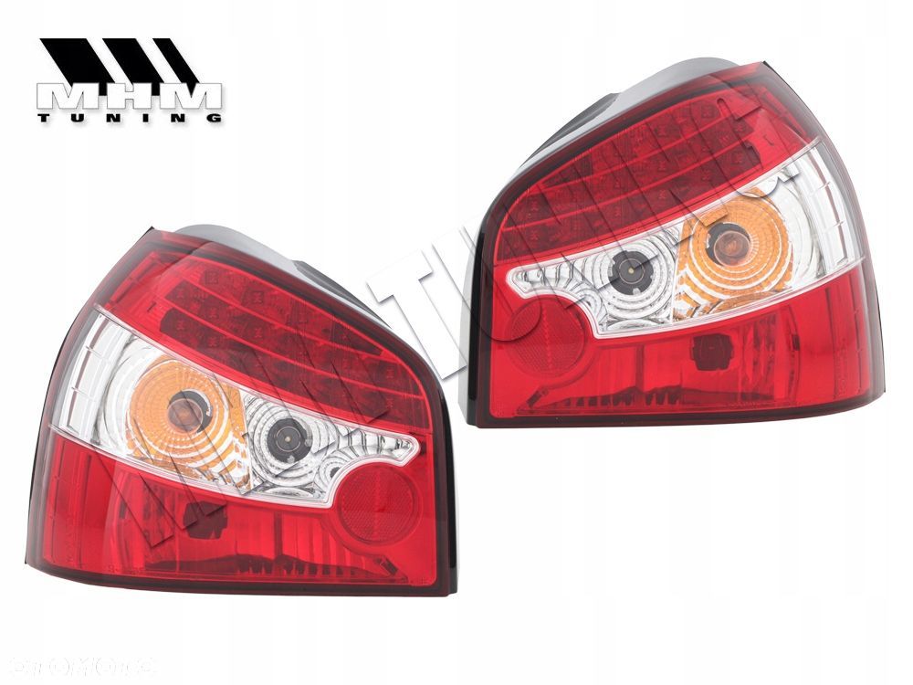 Lampy tyl ne kpl Led Diody Tuning Red White Clear Audi A3 8l 1996-2000 Z24 - 1