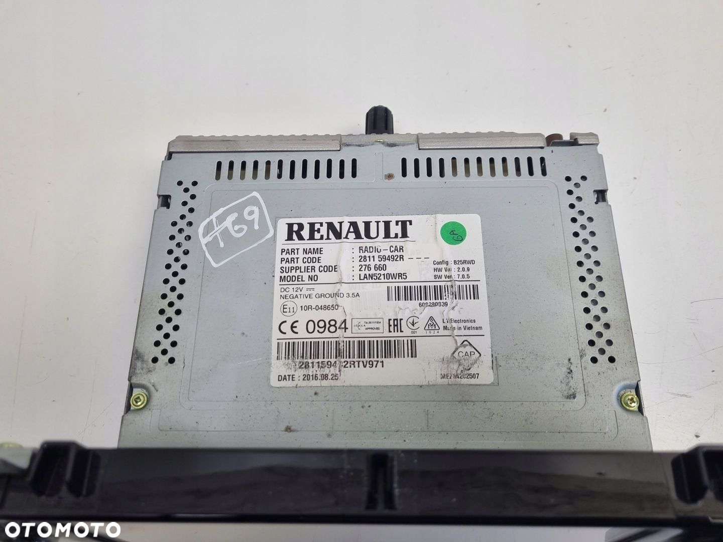 Renault Clio IV WYŚWIETLACZ NAWIGACJI Ekran Radio CD USB 281159492R - 3