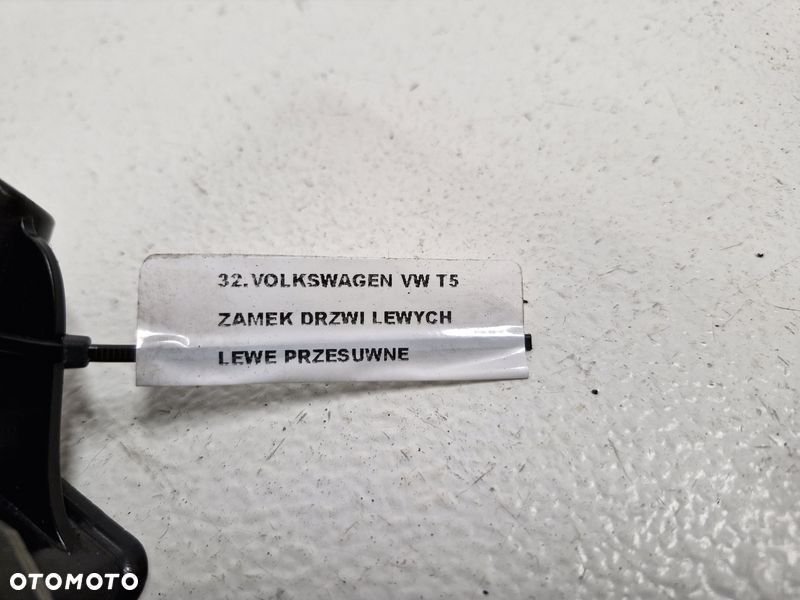 VW TRANSPORTER T5 ZAMEK DRZWI BOCZNYCH PRZESUWNYCH LEWY TYŁ TYLNY 7H0843603 - 5