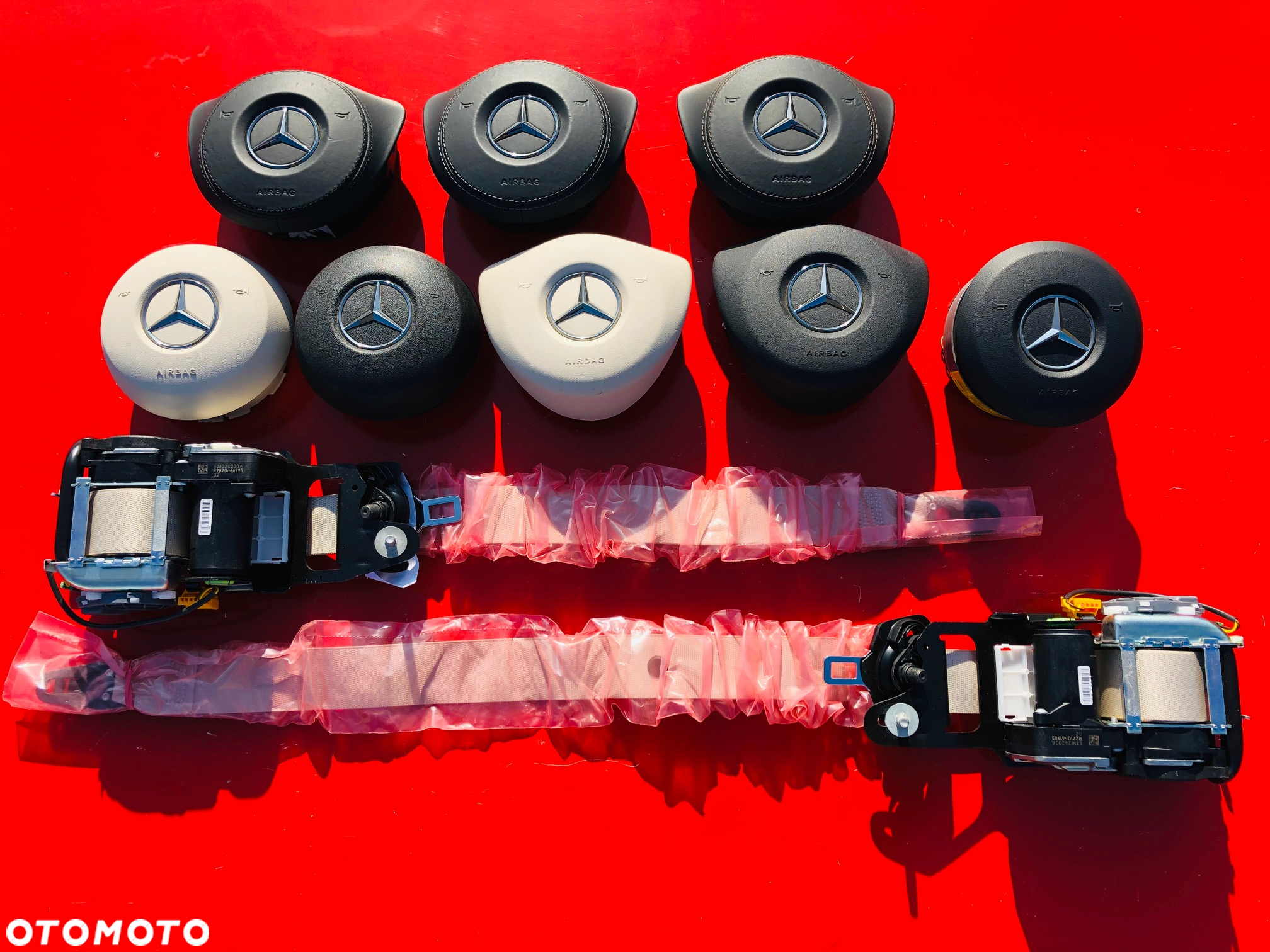 MERCEDES A W177 B 247 C W205 CLA W118 CLS W257 G W463 EQC W293 W238 E W213 GLC W253 GLE W292 W167 GLS W166 X W470 W447 V-KLASA AIRBAG PODUSZKA POWIETRZNA KIEROWCY AMG !!! - 7