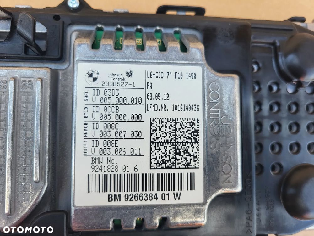 WYSWIETLACZ BMW 5 F10 F11 9241828 - 5