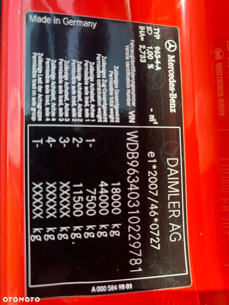 Mercedes-Benz ANTOS (ACTROS) 1846 hydraulika do wywrotu,bardzo lekki,  oryginalnie bez retardera, z Niemiec, wywrotka , zimowe utrzymania dróg itd - 18
