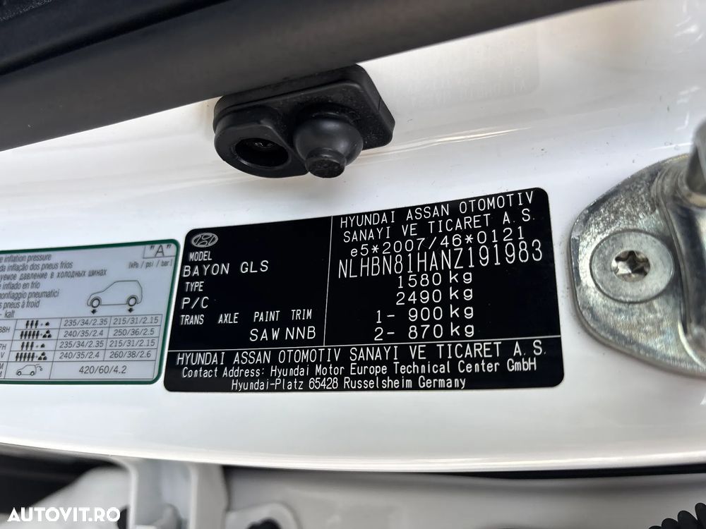 Hyundai Bayon 1.2 MPi 84 CP 5MT Comfort - 33