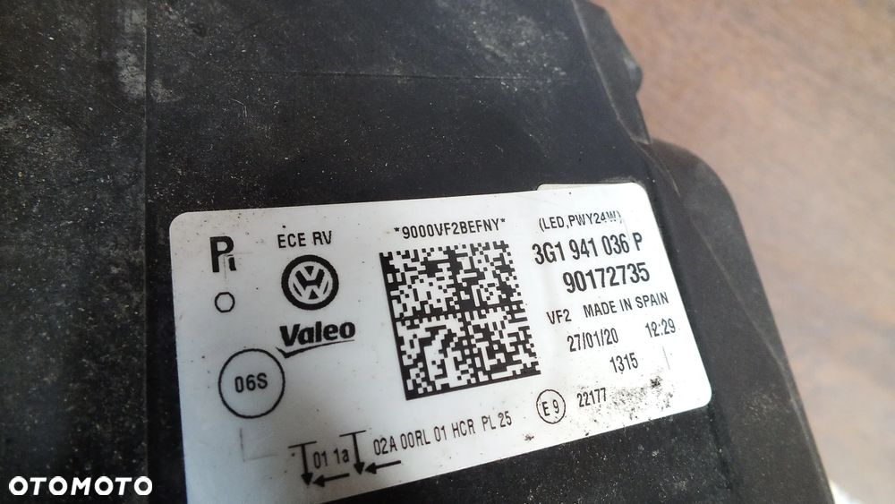 Lampa przednia prawa Fulled Volkswagen Passat B8  3G1941036P - 5