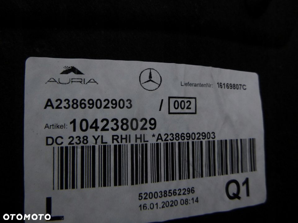 MERCEDES E KLASA E COUPE W238 NADKOLE TYŁ LEWE NOW - 2