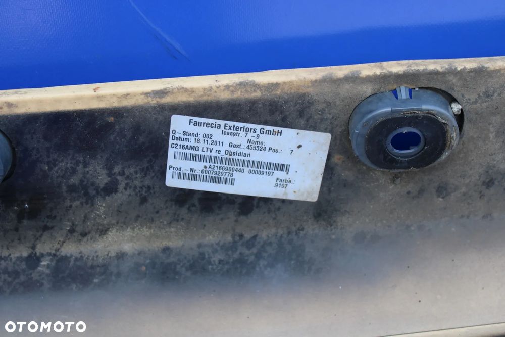 Listwa nakładka progowa prawa AMG Mercedes CL CL500 W216 C216 A2166900440 - 9
