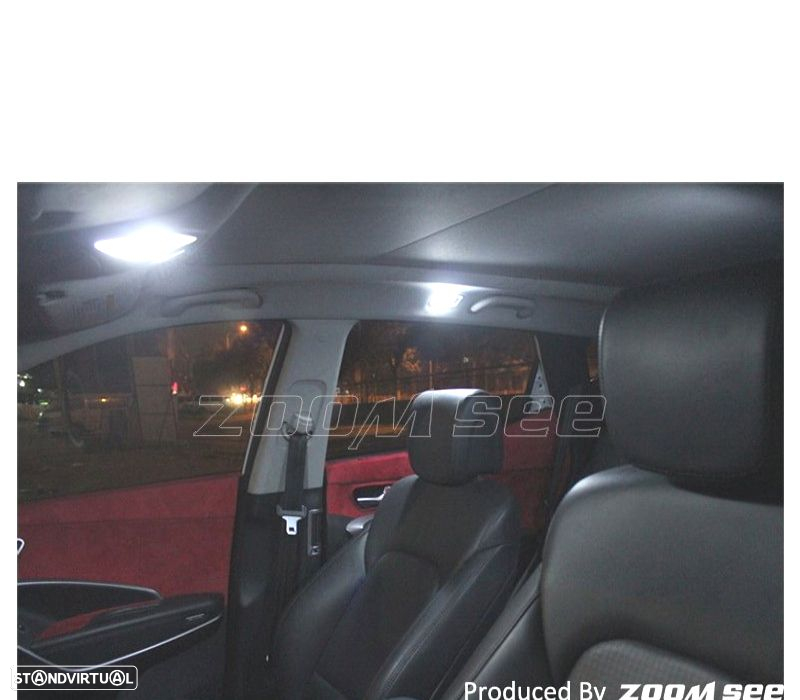 KIT COMPLETO 14 LAMPADAS LED INTERIOR PARA HYUNDAI SANTAFE SANTA FE IX45 06-12 - 4