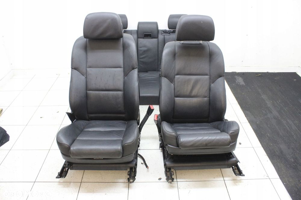 KOMPLET FOTELI FOTELE PRZÓD TYŁ KANAPA BMW E61 LIFT EUROPA M PAKIET SKÓRA - 2