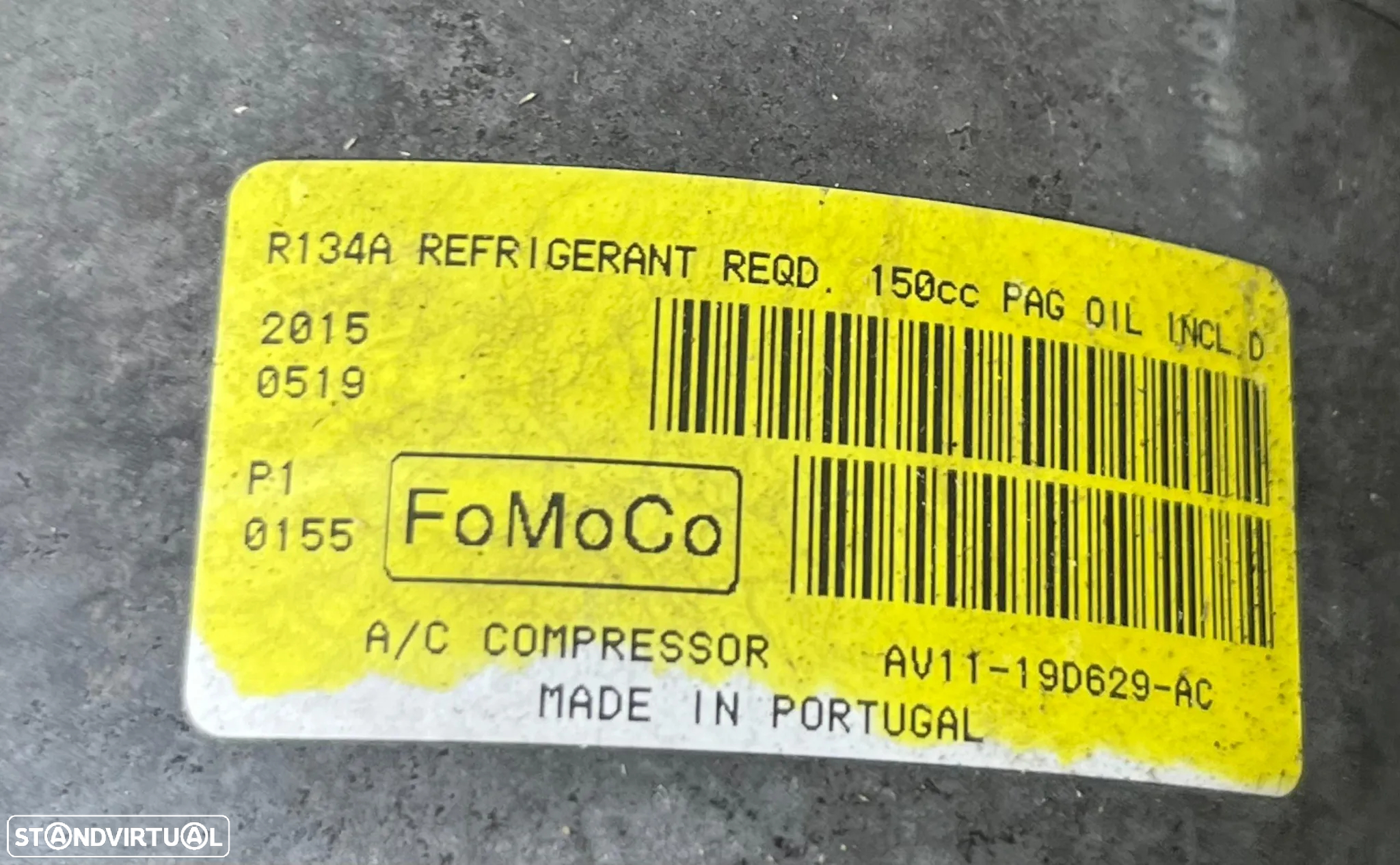 Compressor Ar Condicionado Ford Ref: AV11-19D629-AC/XVJC - 5