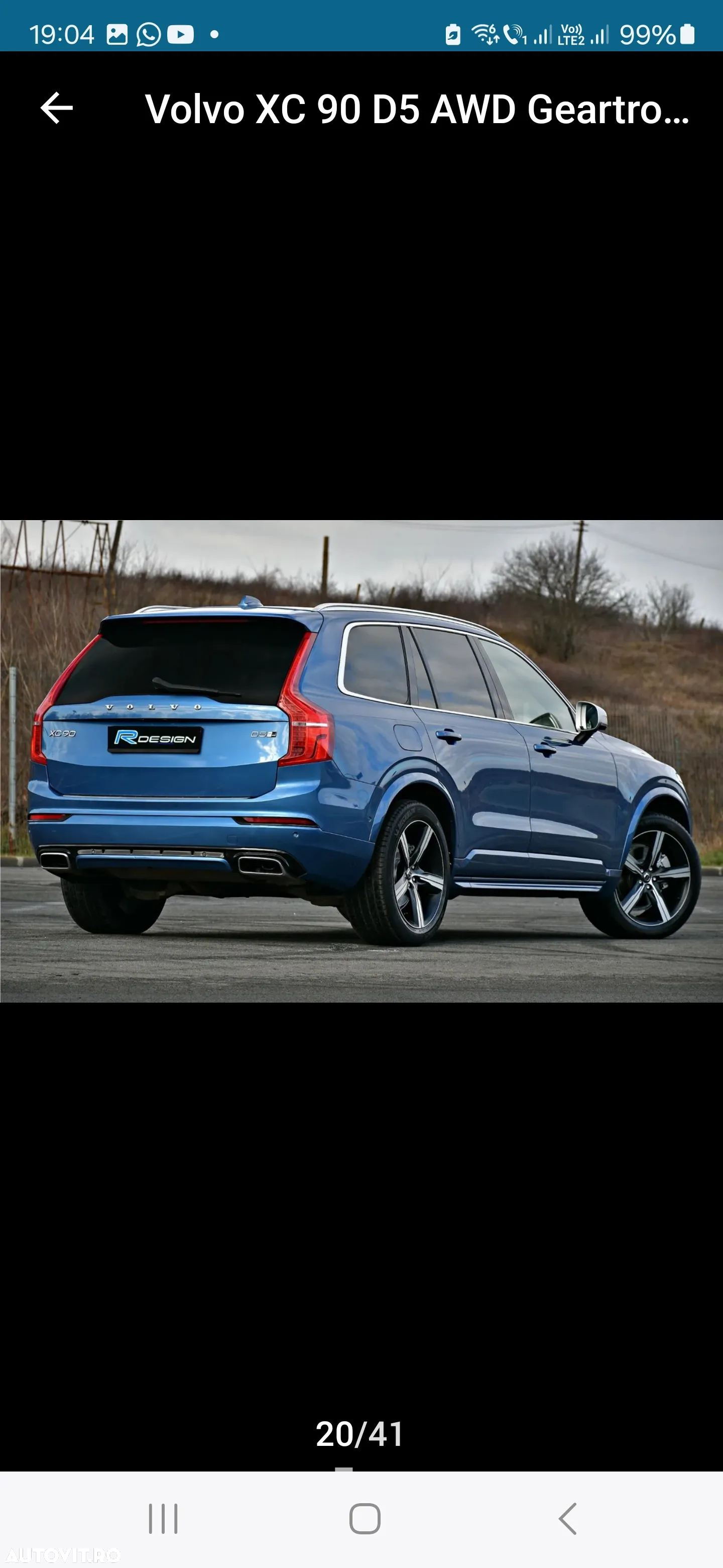 Volvo XC 90 D5 AWD Geartronic RDesign - 8