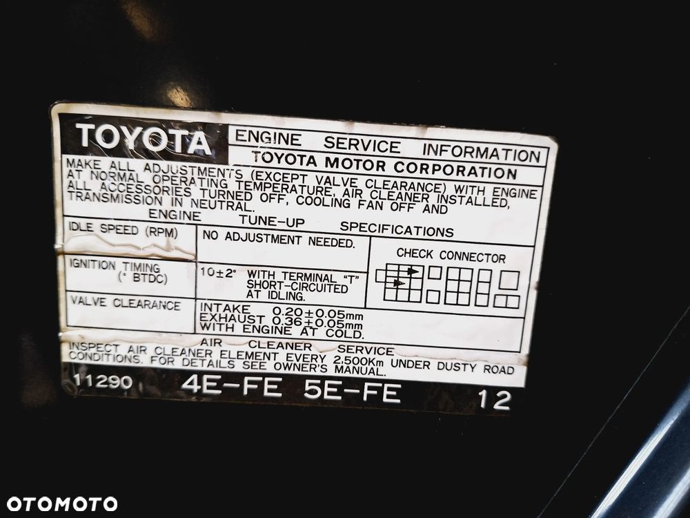 MASKA POKRYWA SILNIKA TOYOTA PASEO II NR477 - 13