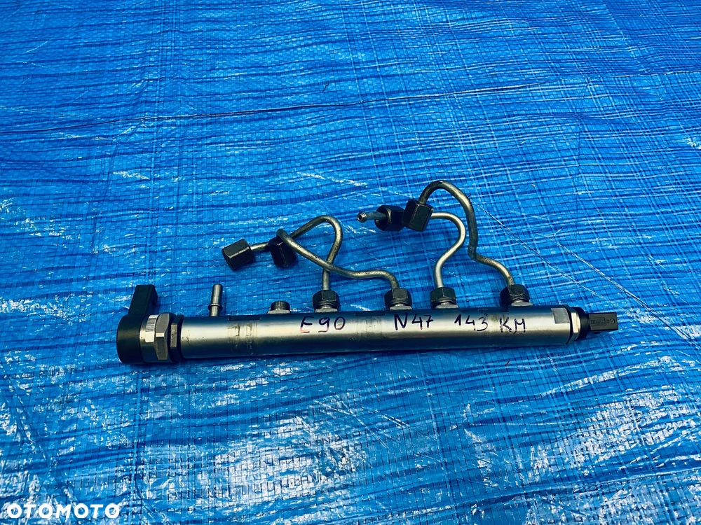 LISTWA WTRYSKOWA CZUJNIKI RURKI BMW E81 E84 E87 E88 E90 E91 2.0D N47 N47D20A ; 0445214182  780912702 ORYGINAŁ - 1