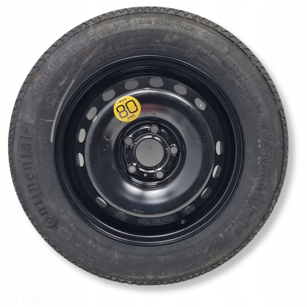 KOŁO DOJAZDOWE dojazdówka Nissan QASHQAI 145/90 R16 5x114,3 40300 JD077 - 1