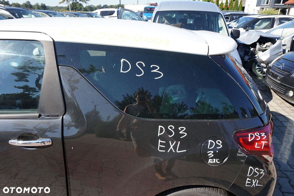 SZYBA KAROSERYJNA TYLNA LEWA BOCZNA DS3 I  CITROEN 2010-2014 - 2