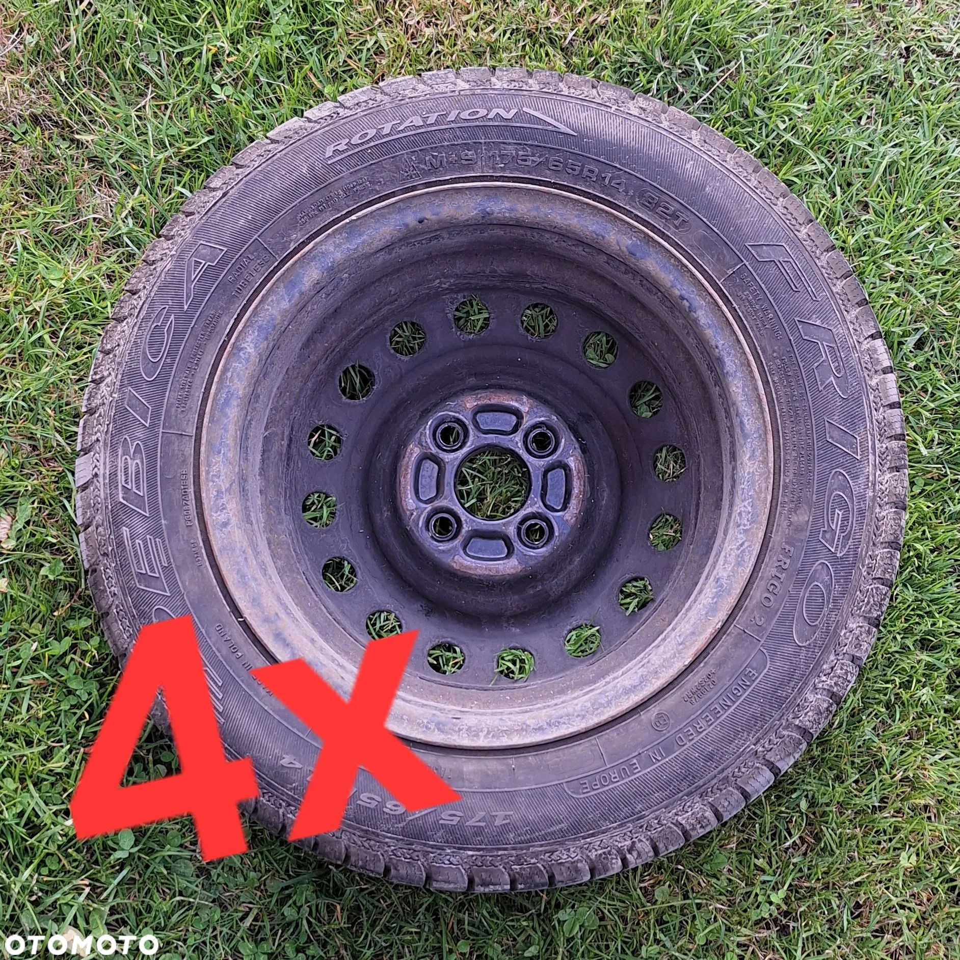 Komplet 4x Opony DĘBICA Frigo 2 175/65R14 z felgami ZIMOWE prawie NOWE pasujące do Toyota Corolla - 1