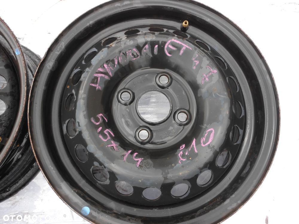 Felgi Stalowe 4x100 5,5J 14 ET 47 52910-B9100 HYUNDAI I10 - 2
