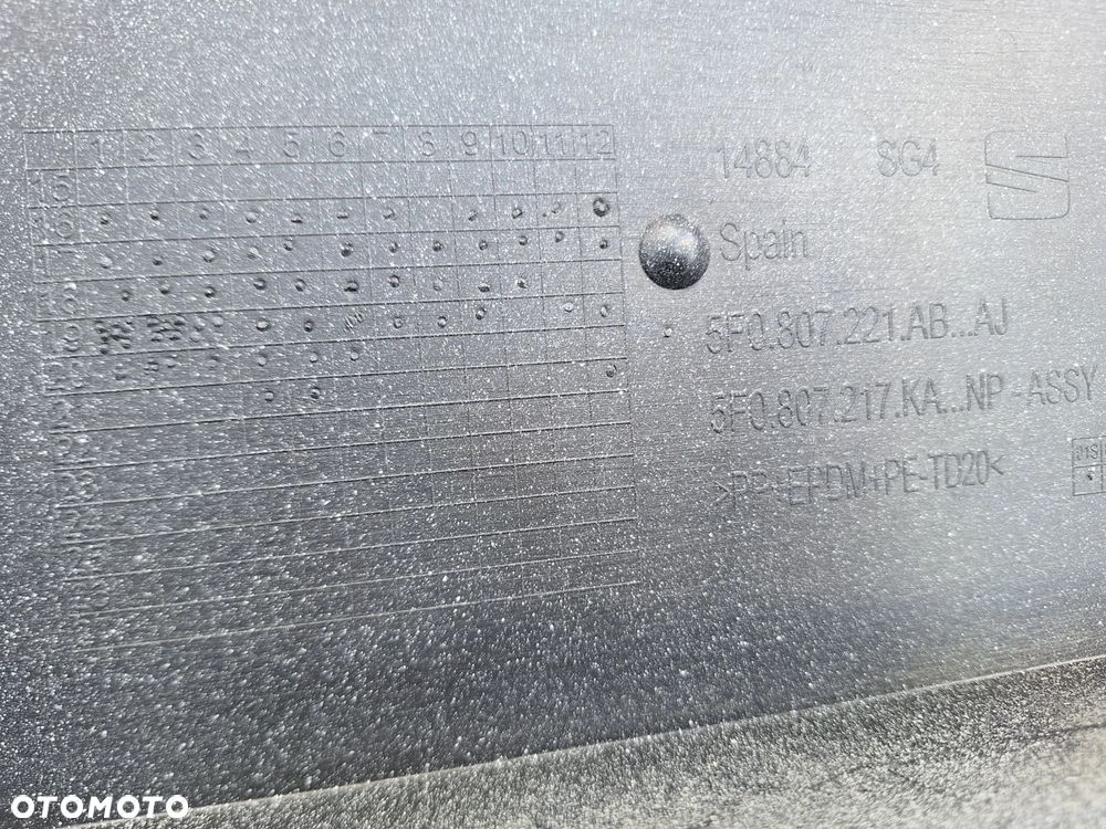 SEAT LEON III FR LIFT 16- 17-19r NIE KLEJONY! SUPER STAN! ZDERZAK PRZÓD PRZEDNI 5F0807221AB WYSYŁKA 24H - 15