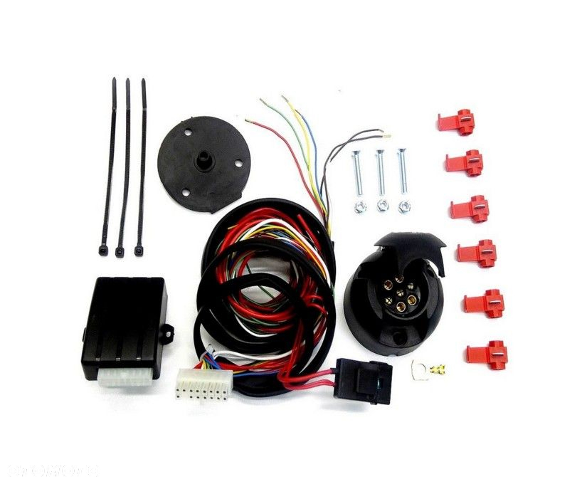 Nowy Kompletny Hak Holowniczy + Kula + Moduł + Wiązka Uniwersalna + Gniazdo elektr. do Mercedes Benz C-klasa W204 S204  4-Drzwi Sedan Kombi od 2007 do 2014 - 5