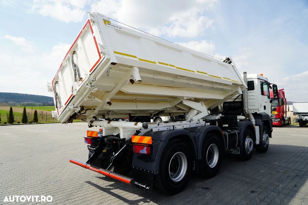 MAN TGS 35.400 / 8X4 / BASCUNĂ CU 2 LATE / HIDROBORTA / BORDMATIC / AUTOMAT / EURO 5 EEV - 8