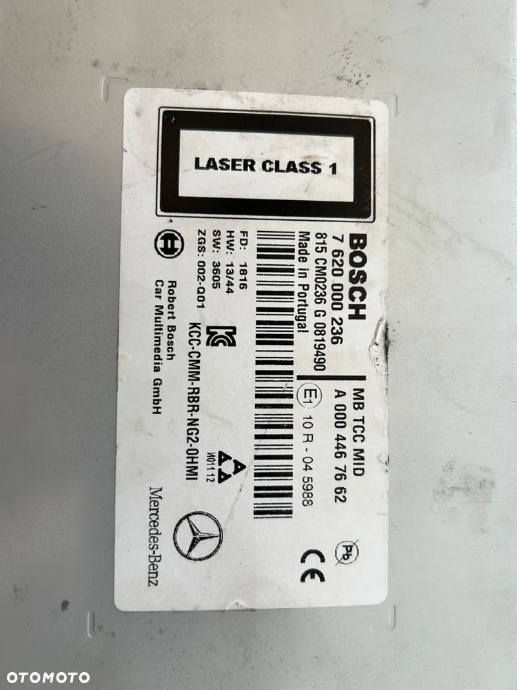 MERCEDES ACTROS MP4,MP5 - radio,nawigacja A 000 446 76 62 - 7