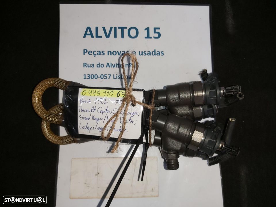 Injector Bosch Renault Captur Clio Kangoo Dacia Duster Lodgy Logan Sandero  0445110652 0 445 110 652 - 2