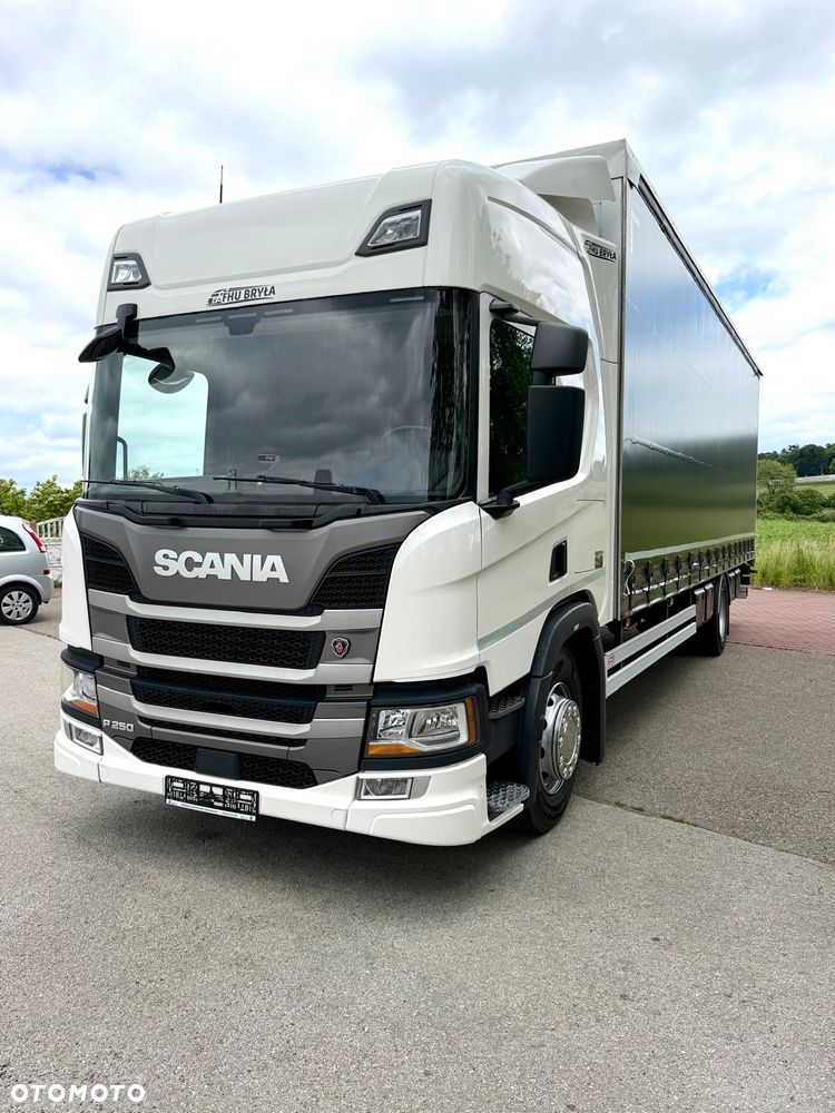 Scania P250 / SYPIALKA / FIRANKA / 22 EUROPALETY / SPROWADZONA / NOWE OPONY / E6 / SILNIK 6 CYLINDROWY / - 14