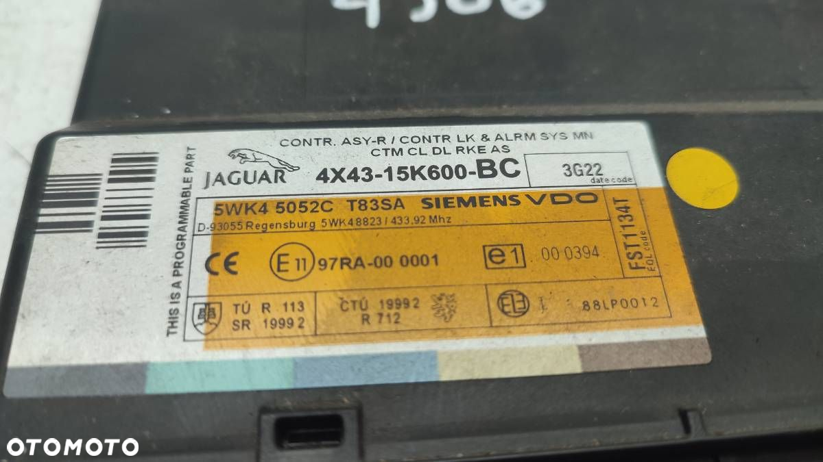 MODUŁ STEROWNIK 4X43 15K600 BC JAGUAR X-TYPE I EU - 2