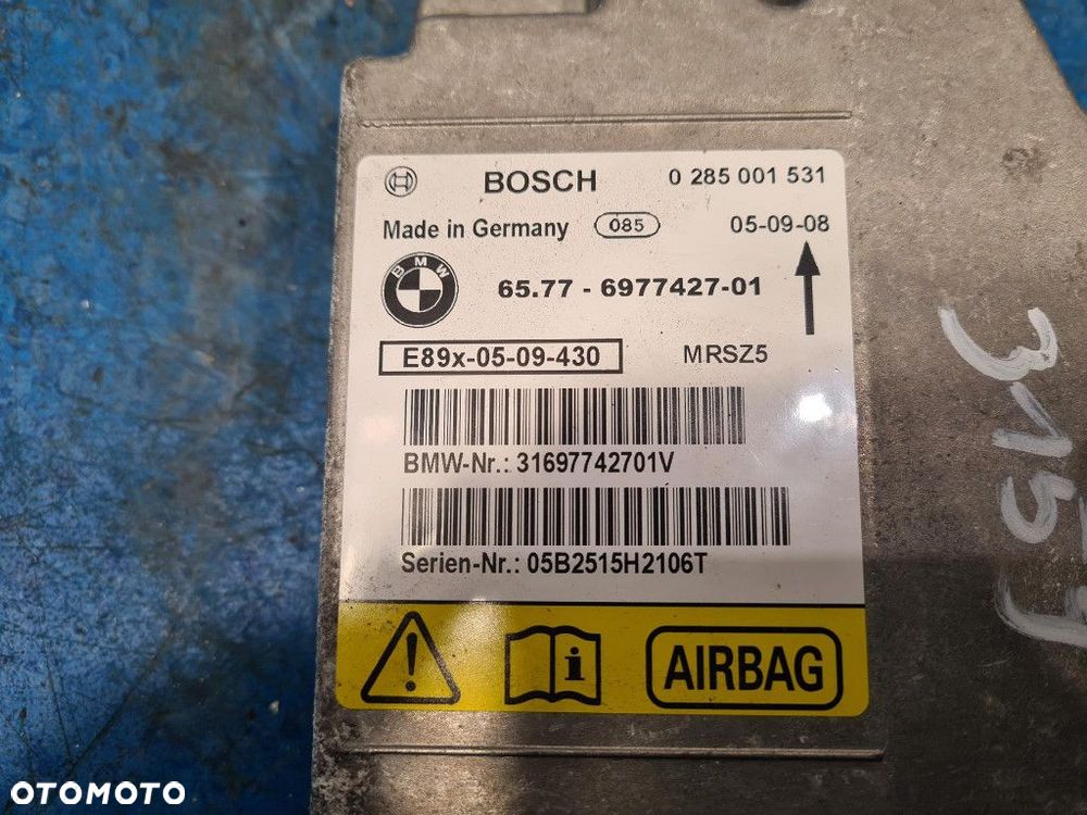 BMW 116I E87 SENSOR AIRBAG 6977427-01 SCHWARZ 2  668 - 4