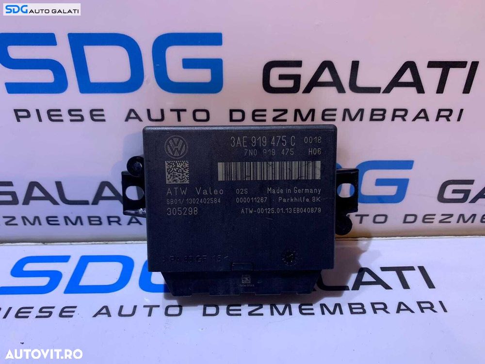 Unitate Modul Calculator Senzori Parcare Parktronic VW Sharan 2011 - 2016 Cod 3AE919475C 7N0919475 [L3448] - 1