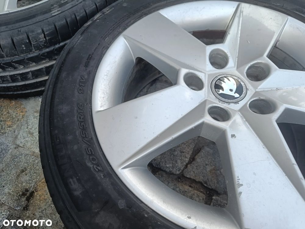 Felgi Aluminiowe 16 Skoda Octavia 3 5x112 ET46 5E0601025H Koła VW Seat Audi 6,5Jx16H2 - 20