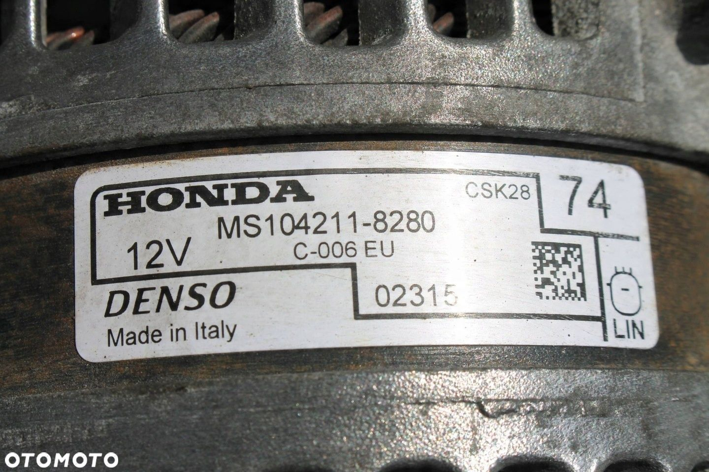 ALTERNATOR MS104211-8280 HONDA HR-V II 1.6 I-DTEC 15-21 - 3