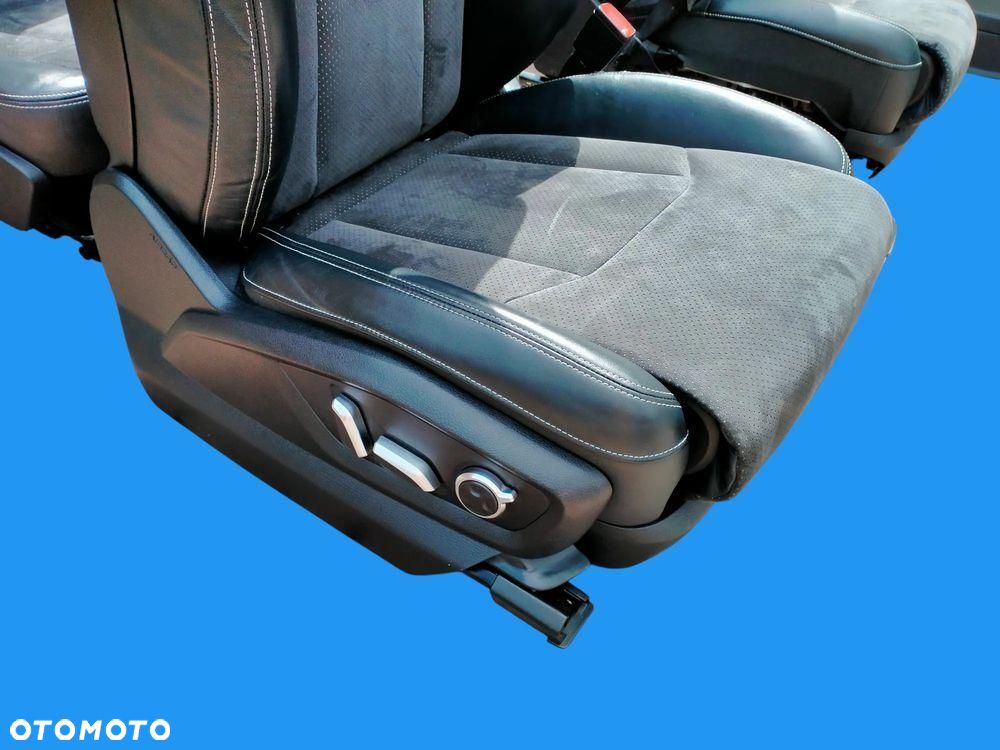 AUDI Q7 4M S-Line FOTELE KANAPA BOCZKI TAPICERKA SKÓRA CZARNA - 11