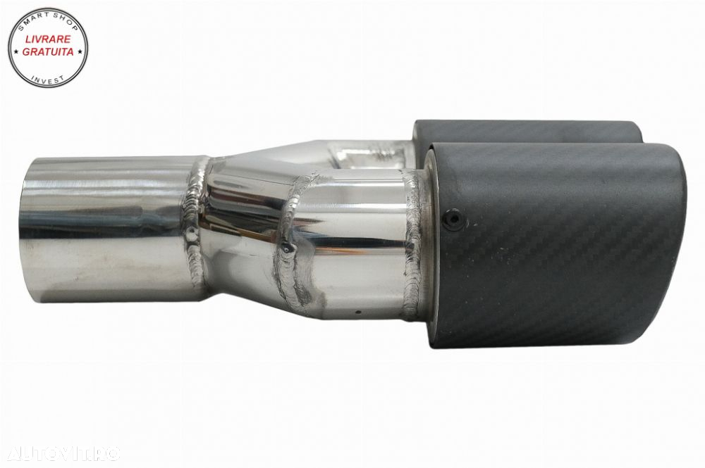 Difuzor Bara cu Toba Ornament Evacuare Fibra Carbon Mat BMW Seria 3 F30 F31 (2011-- livrare gratuita - 10
