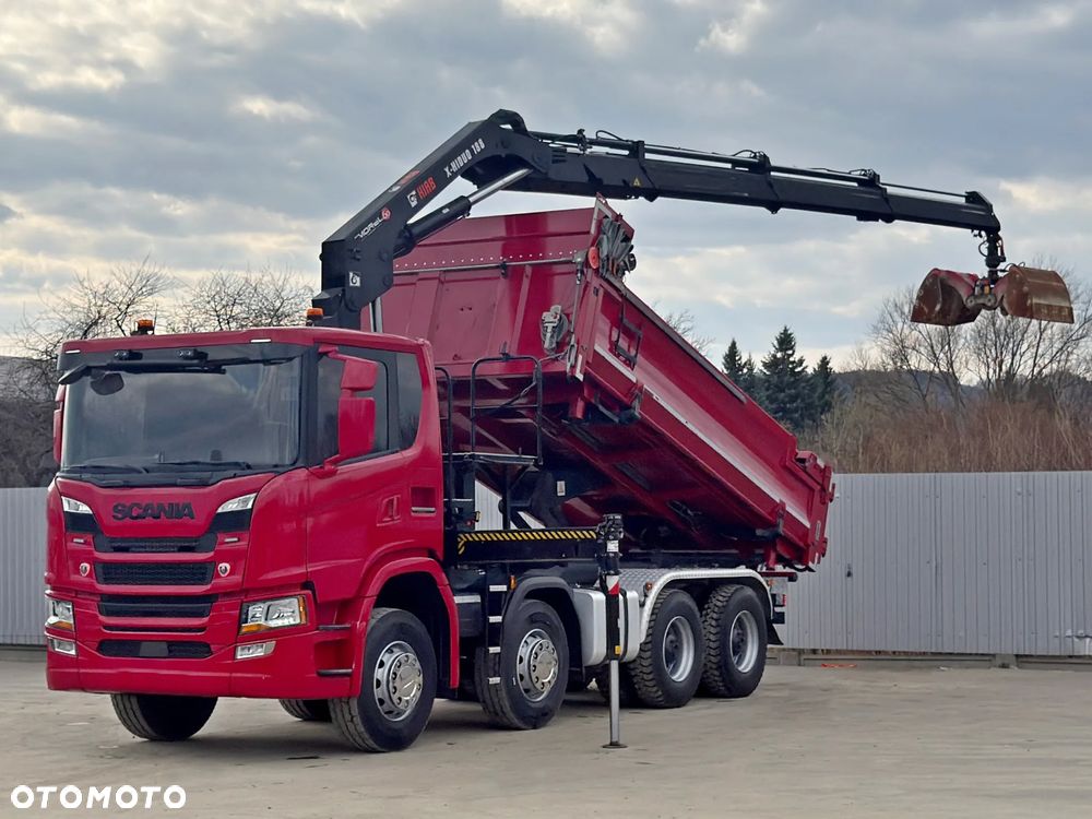 Scania G 450 * WYWROTKA + BORDMATIC + HIAB X - HIDUO 188 * 8x4 - 2